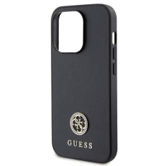 Guess GUHCP15LPS4DGPK silikonski ovitek za iPhone 15 Pro - črn