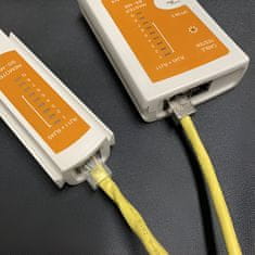 MG Bigstren kabelski tester RJ45 / RJ11, belo/oranžna