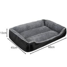 MG Plush Bed ležišče za hišne ljubljenčk 60x45 cm, siva