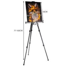 MG Painting Easel slikarsko stojalo 77 - 160 cm, črna