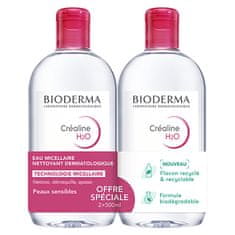 Bioderma Set čistilnih micelarnih vod Créaline H2O (Cleansing Micellar Water Set) 2 x 500 ml