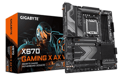 Gigabyte X670 Gaming X AX V2 osnovna plošča, DDR5, SATA3, USB3.2Gen2x2, DP, WiFi 6E, AM5 ATX (X670 GAMING X AX V2)