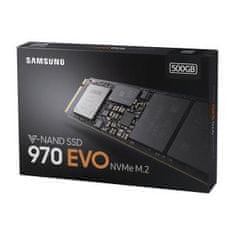 Samsung SSD 500 GB 970 EVO M.2 PCI-Express NVMe M.2 2280 V-NAND TLC (branje/pisanje: 3500/3200 MB/s)