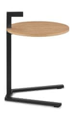 Kela Zložljiva miza Oak metal black KL-24265