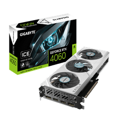 Gigabyte GeForce RTX 4060 Eagle OC ICE grafična kartica, 8 GB GDDR6 (GV-N4060EAGLEOC ICE-8GD)