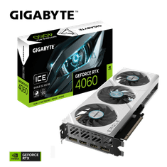 Gigabyte GeForce RTX 4060 Eagle OC ICE grafična kartica, 8 GB GDDR6 (GV-N4060EAGLEOC ICE-8GD)