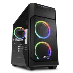 Sharkoon V1000 mATX RGB okno gaming črno ohišje