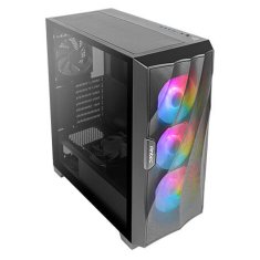 Antec DF700 FLUX mid-Tower RGB (0-761345-80070-9) gaming okno črno ohišje