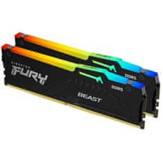 Kingston Fury Beast 32GB (2x16GB) 5600MT/s DDR5 CL36 EXPO KF556C36BBEAK2-32 RGB ram pomnilnik