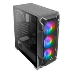 Antec DF600 Flux mid-Tower RGB (0-761345-80060-0) gaming okno črno ohišje