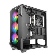 Antec DF600 Flux mid-Tower RGB (0-761345-80060-0) gaming okno črno ohišje