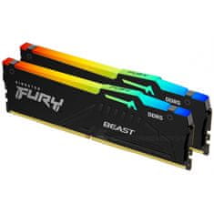 Kingston Fury Beast 32GB (2x16Gb) 5200MT/s DDR5 CL36 EXPO KF552C36BBEAK2-32 RGB ram pomnilnik