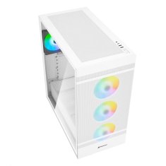 Sharkoon REBEL C50 RGB midiATX okno belo ohišje