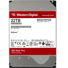 WD Red Pro 22TB 3,5" SATA3 512MB 7200rpm (221KFGX) NAS trdi disk