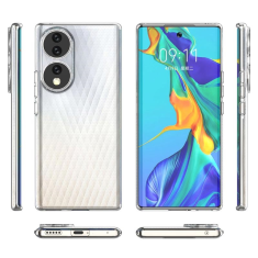 Onasi Clear Case 1,8 mm silikonski ovitek za Honor 70 - prozoren