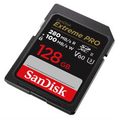 SanDisk Extreme PRO 128 GB V60 UHS-II kartice SD, 280/100 MB/s,V60,C10,UHS-II