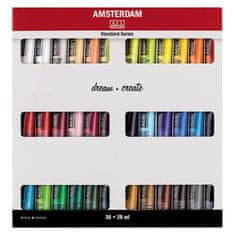 Amsterdam Komplet akrilnih barv Amsterdam 36x20ml