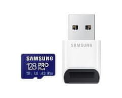 Samsung Samsung/mikro SDXC/128GB/180MBps/USB 3.0/USB-A/razred 10/+ adapter/modra