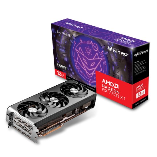 Sapphire AMD Radeon RX 7700 XT NITRO+ 12GB GDDR6 ARGB gaming grafična kartica