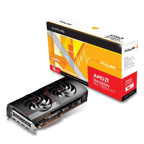 Sapphire AMD Radeon RX 7800 XT PULSE 16GB GDDR6 gaming grafična kartica