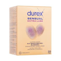 Durex Sensual Extra Lube Set kondom 20 kos