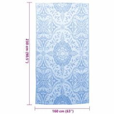 Vidaxl Zunanja preproga baby modra 120x180 cm PP