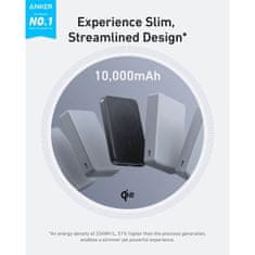 Anker MagGo 10K Slim brezžični powerbank, črn