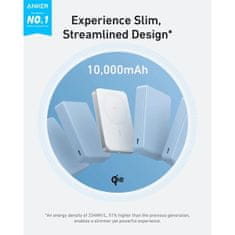 Anker MagGo 10K Slim brezžični powerbank, bel