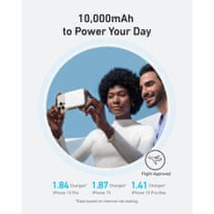 Anker MagGo 10K Slim brezžični powerbank, bel