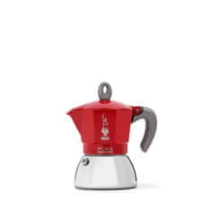 BIALETTI Italijanski Kuhalnik za Kavo Bialetti Moka Induction Rdeča Kovina Aluminij 150 ml