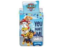 Paw Patrol Paw Patrol Komplet posteljnine, ki se sveti v temi, bombažna posteljnina, z zadrgo 140x200 cm, Oeko-Tex