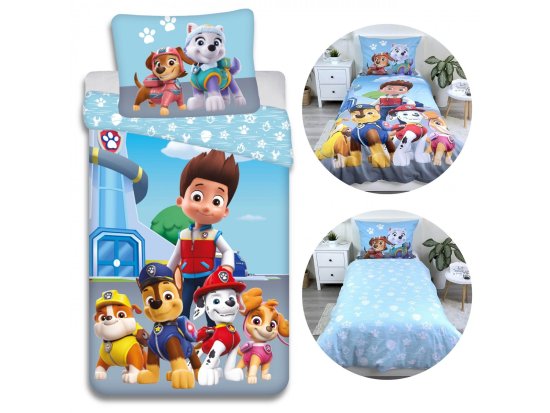 Paw Patrol Paw Patrol Komplet posteljnine z zadrgo bombažna posteljnina 140x200 cm, Oeko-Tex