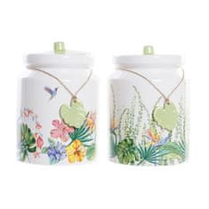 DKD Home Decor Čoln DKD Home Decor Vrt Pisana Tropical 1 L 12 x 12 x 16 cm (2 kosov)