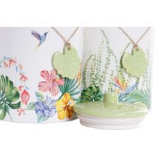 DKD Home Decor Čoln DKD Home Decor Vrt Pisana Tropical 1 L 12 x 12 x 16 cm (2 kosov)