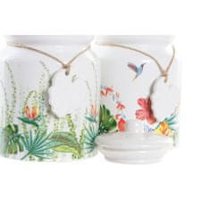 DKD Home Decor Čoln DKD Home Decor Vrt Pisana Tropical 15 x 15 x 21 cm (2 kosov)