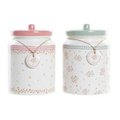 DKD Home Decor Čoln DKD Home Decor Zelena Roza Vichy 15,5 x 15,5 x 21 cm (2 kosov)