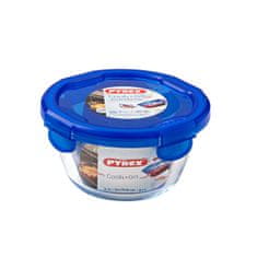 Pyrex Hermetična Škatla za Malico Pyrex Cook & go 15,5 x 15,5 x 8,5 cm Modra 700 ml Steklo (6 kosov)