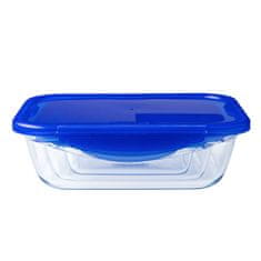 Pyrex Hermetična Škatla za Malico Pyrex Cook & Go 20,5 x 15,5 x 6 cm Modra 800 ml Steklo (6 kosov)