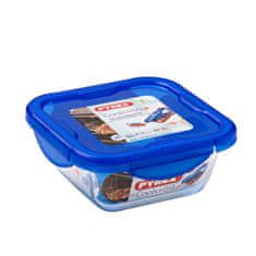 Pyrex Hermetična Škatla za Malico Pyrex Cook & Go 16,7 x 16,7 x 7 cm Modra 850 ml Steklo (6 kosov)