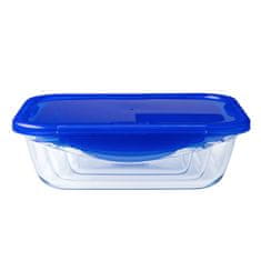 Pyrex Hermetična Škatla za Malico Pyrex Cook & Go Modra 1,7 L 24 x 18 cm Steklo (5 kosov)