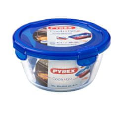 Pyrex Hermetična Škatla za Malico Pyrex Cook&go 20 x 20 x 10,3 cm Modra 1,6 L Steklo (6 kosov)