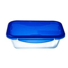 Pyrex Hermetična Škatla za Malico Pyrex Cook&go 30 x 23 cm 3,3 L Pravokoten Modra Steklo (4 kosov)