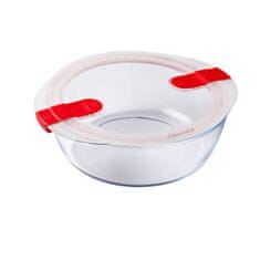 Pyrex Hermetična Škatla za Malico Pyrex Cook&heat 26 x 23 x 8 cm 2,3 L Rdeča Steklo (6 kosov)