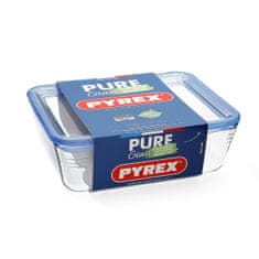 Pyrex Hermetična Škatla za Malico Pyrex Pure Glass Prozorno Steklo (2,6 L) (4 kosov)