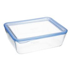 Pyrex Hermetična Škatla za Malico Pyrex Pure Glass Prozorno Steklo (2,6 L) (4 kosov)