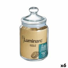 Luminarc Kozarec za shranjevanje Luminarc Club Prozorno Steklo 1,5 L (6 kosov)