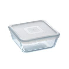 Pyrex Kvadratna Posoda za Malico s Pokrovom Pyrex Cook&freeze 850 ml 14 x 14 cm Prozorno Steklo Silikon (6 kosov)