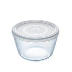 Pyrex Okrogla Posoda za Malico s Pokrovom Pyrex Cook & Freeze 1,1 L 15 x 15 x 10 cm Prozorno Silikon Steklo (4 kosov)