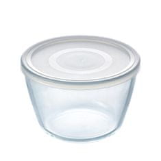 Pyrex Okrogla Posoda za Malico s Pokrovom Pyrex Cook & Freeze 1,6 L 17 x 17 x 12 cm Prozorno Silikon Steklo (4 kosov)