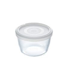 Pyrex Okrogla Posoda za Malico s Pokrovom Pyrex Cook&freeze 600 ml 12 x 12 x 9 cm Prozorno Steklo Silikon (8 kosov)